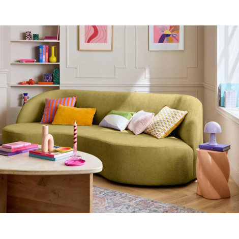 Polaris - canapé 3 places - en velours texturé|Canape|BestMobilier