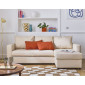 Martha - canapé d'angle réversible 4 places - convertible avec coffre - en tissu|Canape|BestMobilier