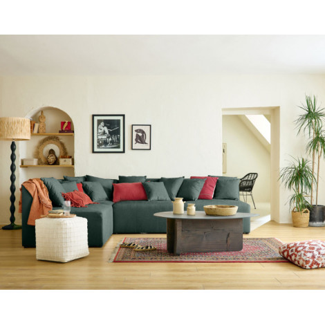 Amalfi - canapé modulable d'angle réversible - 4 places - en tissu|Canape|BestMobilier