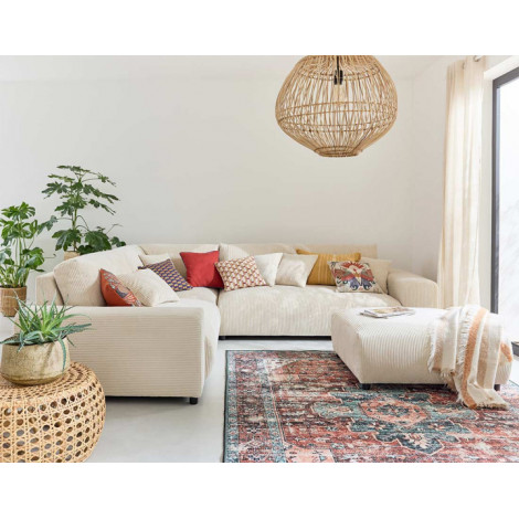 Garance - module d'assise 2 places avec accoudoir droit - en velours côtelé|Canape|BestMobilier