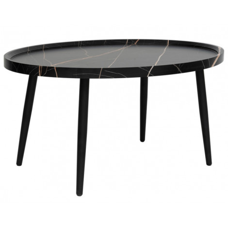 Helsinki - table basse - effet marbre - 80 cm|Table Basse|BestMobilier