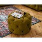 Gallata - pouf Chesterfield rond - en velours|Banquettes / Bancs / Poufs|BestMobilier