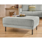 Charlie - pouf - pieds hauts - en tissu velours relief|Banquettes / Bancs / Poufs|BestMobilier