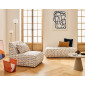 Onyx - pouf motif graphique en tissu|Banquettes / Bancs / Poufs|BestMobilier