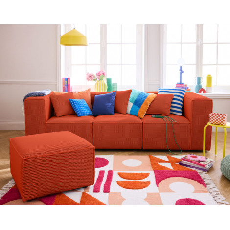 Arty - pouf d'appoint - en tissu mailles 3D|Banquettes / Bancs / Poufs|BestMobilier