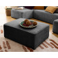Topaze - pouf - en velours côtelé plat|Banquettes / Bancs / Poufs|BestMobilier