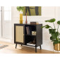 Goto - buffet haut - noir - 80 cm|Buffet|BestMobilier