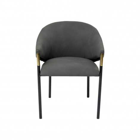 Chaise avec accoudoirs Boulevard grise Kare Design|Chaise|Kare