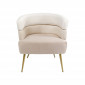 Fauteuil Sandwich velours crème Kare Design|Fauteuil / Chauffeuse|Kare