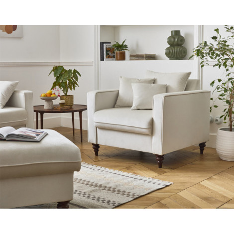 Flamingo - fauteuil en velours|Fauteuil / Chauffeuse|BestMobilier