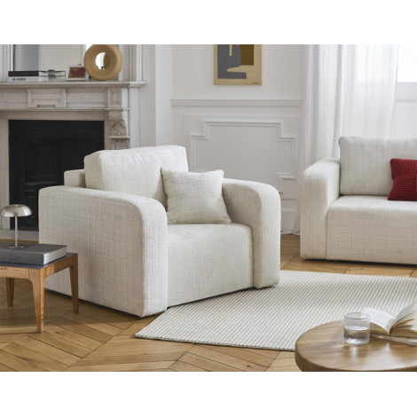 Miro - fauteuil en velours texturé|Fauteuil / Chauffeuse|BestMobilier