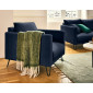 Ostrava - fauteuil en velours pieds en épingle|Fauteuil / Chauffeuse|BestMobilier
