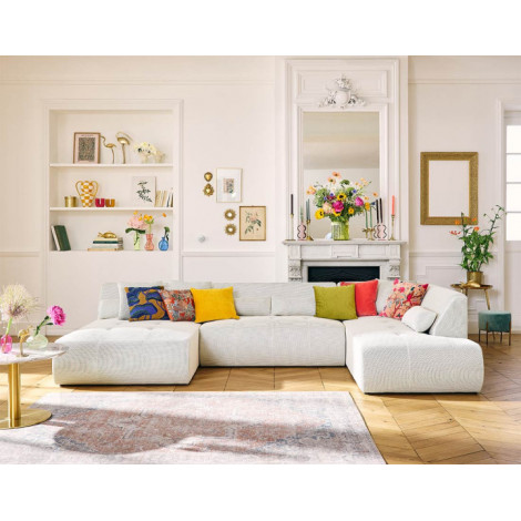Onyx - canapé panoramique modulable d'angle droit - 7 places - en tissu mailles 3D|Canape|BestMobilier