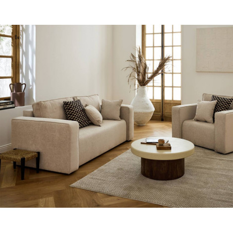 Topaze - canapé droit 2 places - en tissu|Canape|BestMobilier