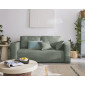 Topaze - canapé droit 2 places - en tissu velours relief|Canape|BestMobilier