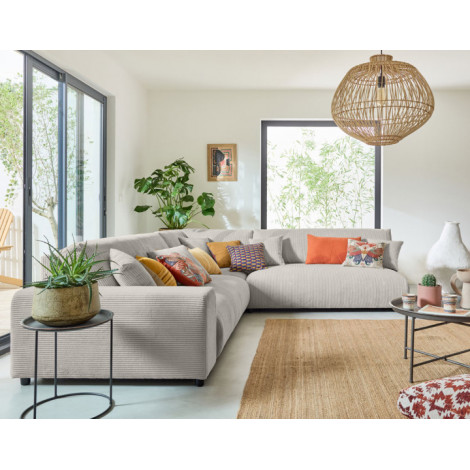 Garance - module d'assise 2 places sans accoudoirs - en velours côtelé|Canape|BestMobilier