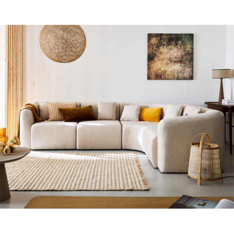 Ikare - canapé d'angle modulable réversible - 5 places - en tissu|Canape|BestMobilier