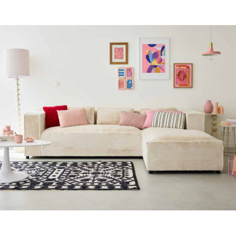 Stella - canapé d'angle droit - 4 places - en fausse fourrure|Canape|BestMobilier