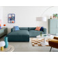 Ela - canapé d'angle gauche 4 places - en tissu velours relief|Canape|BestMobilier