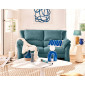 Bastille - canapé droit 2 places en tissu velours relief|Canape|BestMobilier