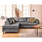 Jake - canapé déhoussable d'angle gauche 5 places en velours|Canape|BestMobilier