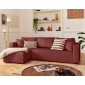 Topaze - canapé d'angle déhoussable réversible 4 places en velours|Canape|BestMobilier