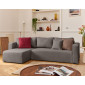 Topaze - canapé d'angle déhoussable réversible 4 places en tissu|Canape|BestMobilier