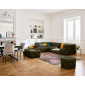 Gallata - canapé Chesterfield d'angle gauche - 5 places - en velours|Canape|BestMobilier