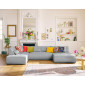 Onyx - canapé panoramique d'angle gauche - 7 places - en tissu mailles 3D|Canape|BestMobilier