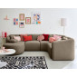 Ikare - canapé modulable d'angle gauche - 5 places - avec méridienne - en tissu|Canape|BestMobilier