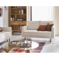 Charlie - canapé droit 2 places - en tissu velours relief|Canape|BestMobilier