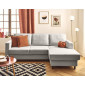 Jake - canapé d'angle droit 4 places convertible avec coffre en fausse fourrure|Canape|BestMobilier