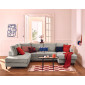 Jake - canapé panoramique d'angle gauche 7 places convertible avec coffre en fausse fourrure|Canape|BestMobilier