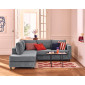 Jake - canapé déhoussable d'angle gauche 5 places en velours texturé|Canape|BestMobilier