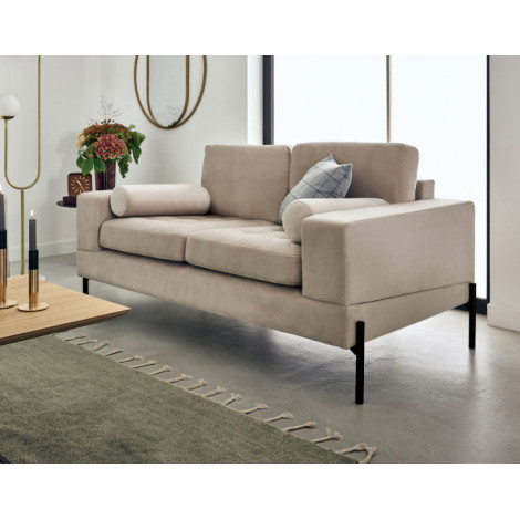 Isaure - canapé droit 2 places en velours|Canape|BestMobilier