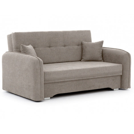 Michelle - canapé droit 3 places convertible avec coffre en velours|Canape|BestMobilier
