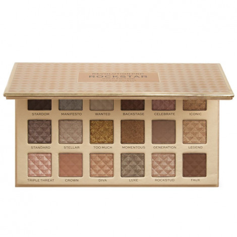 Revolution - RockStar Gold Edition Palette de 18 fards à paupières|Yeux|FolieCosmectic
