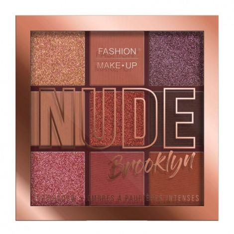 Fashion Make-up - Palette yeux Nude - n°01 Brooklyn - 9x1g|Yeux|FolieCosmectic