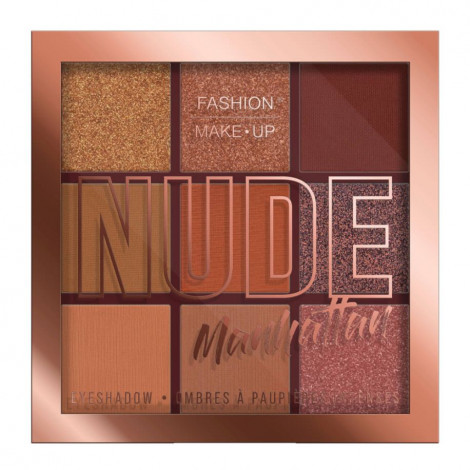 Fashion Make-up - Palette yeux Nude - n°02 Manhattan - 9x1g|Yeux|FolieCosmectic