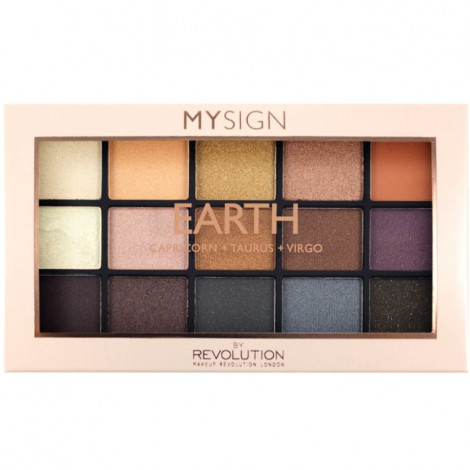 Revolution - Palette Earth Capricorn + Taurus + Virgo - 15 fards à paupières|Yeux|FolieCosmectic