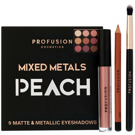 Profusion - Coffret Mixed Metals Eyes & Lips PEACH - 4pcs|Yeux|FolieCosmectic