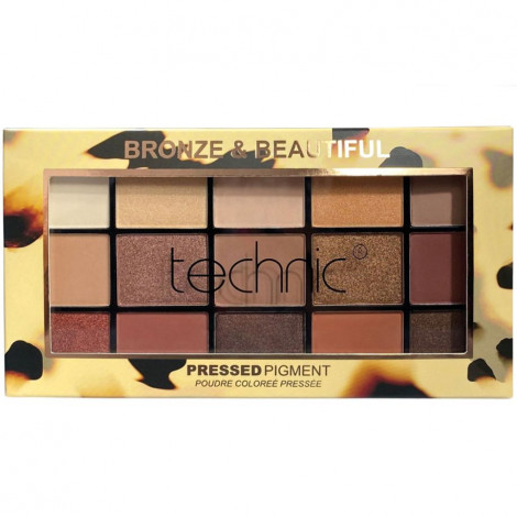 technic - Bronze & Beautiful Palette 15 fards à paupières|Yeux|FolieCosmectic
