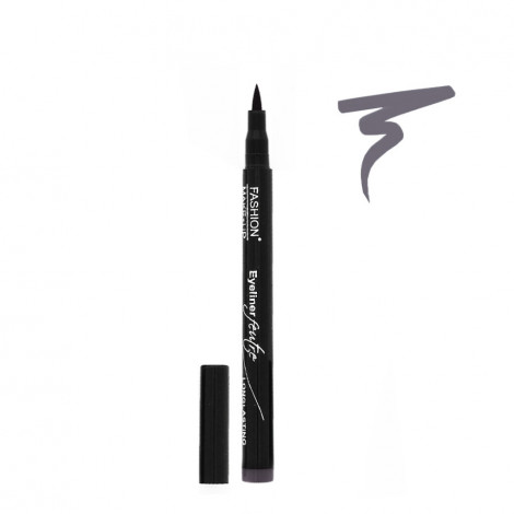 Fashion Make-Up - Eyeliner Feutre Longue Tenue 06 Gris|Yeux|FolieCosmectic