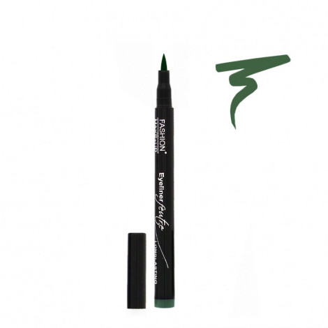 Fashion Make-Up - Eyeliner Feutre Longue Tenue 05 Vert|Yeux|FolieCosmectic