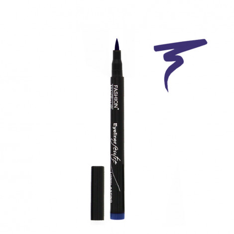 Fashion Make-Up - Eyeliner Feutre Longue Tenue 03 Bleu|Yeux|FolieCosmectic