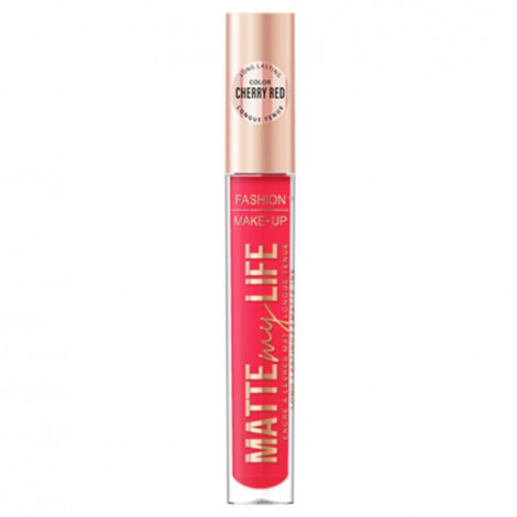 Fashion Make-up - Brillant à lèvres Mat Longue tenue - n°06 Cherry red - 4ml|Lèvres|FolieCosmectic