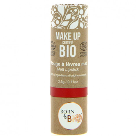 Born to bio - Rouge à lèvres Mat bio - N°6 Rouge cuivre|Lèvres|FolieCosmectic