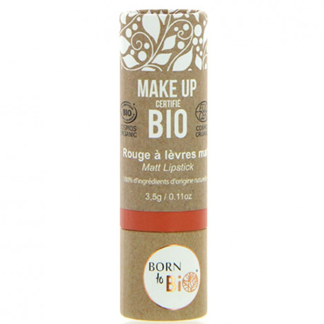 Born to bio - Rouge à lèvres Mat bio - N°3 Orange nude|Lèvres|FolieCosmectic