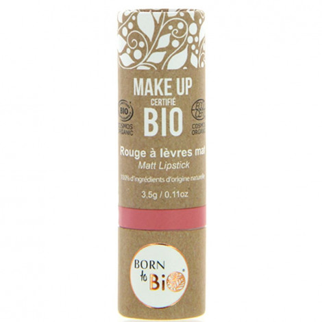 Born to bio - Rouge à lèvres Mat bio - N°2 Nude rose|Lèvres|FolieCosmectic