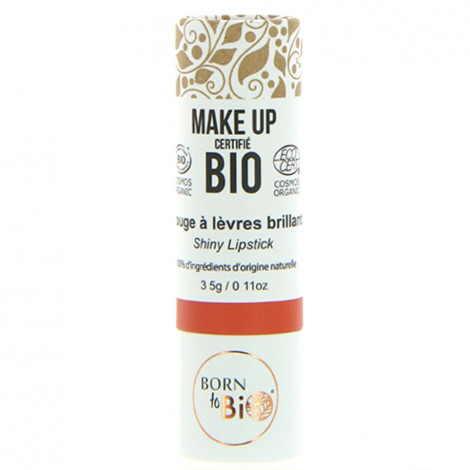 Born to bio - Rouge à lèvres brillant bio - N°1 Orange corail|Lèvres|FolieCosmectic